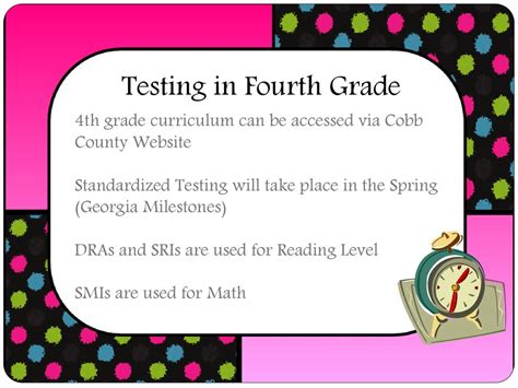 do 4th graders in cobb county take any standardized tests|cobb county 4th grade specials.